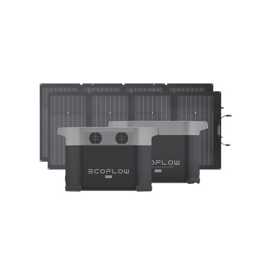 DELTA Max 2000+DELTA Max専用エクストラバッテリー+220W両面受光型ソーラーパネルセット