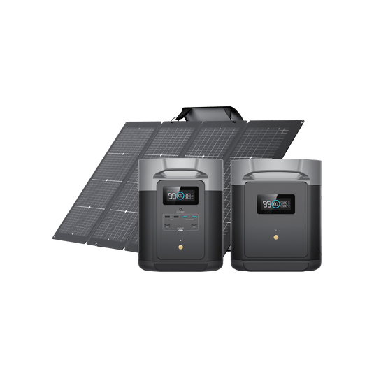 DELTA Max 2000+DELTA Max 専用エクストラバッテリー+400Wソーラーパネル