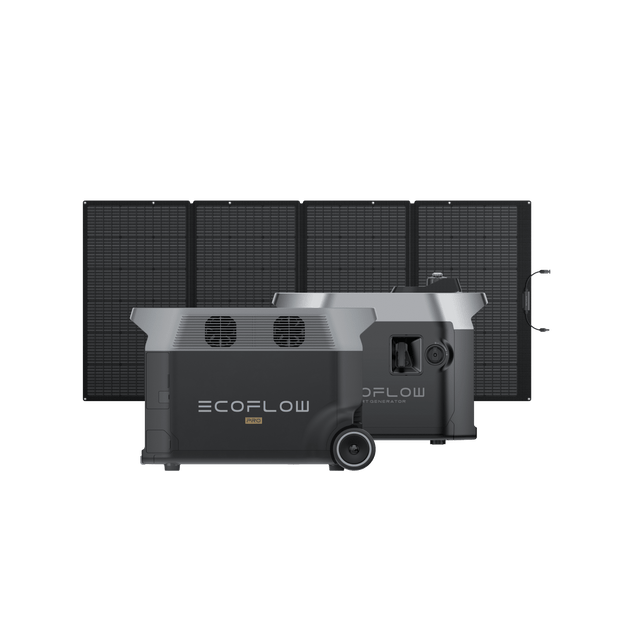 DELTA Pro+スマート発電機+400Wソーラーパネル