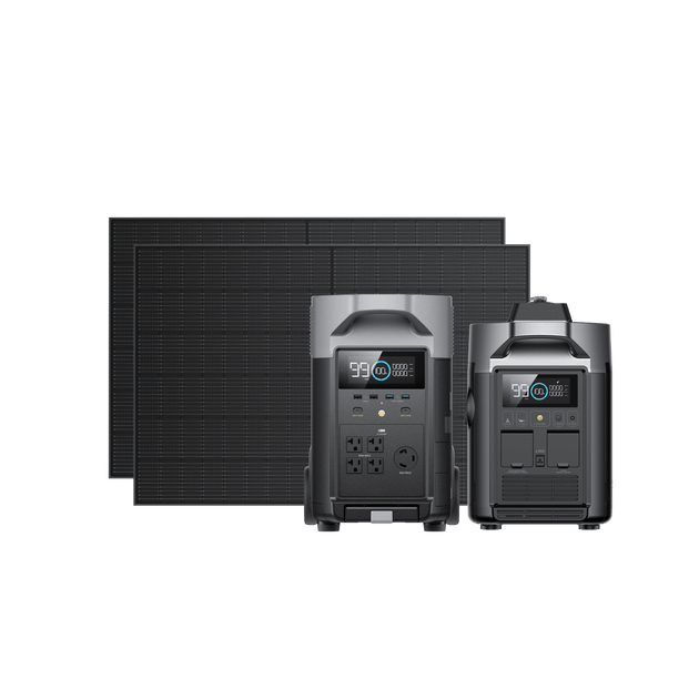 DELTA Pro+スマート発電機+400W据置型ソーラーパネル(剛性)*2