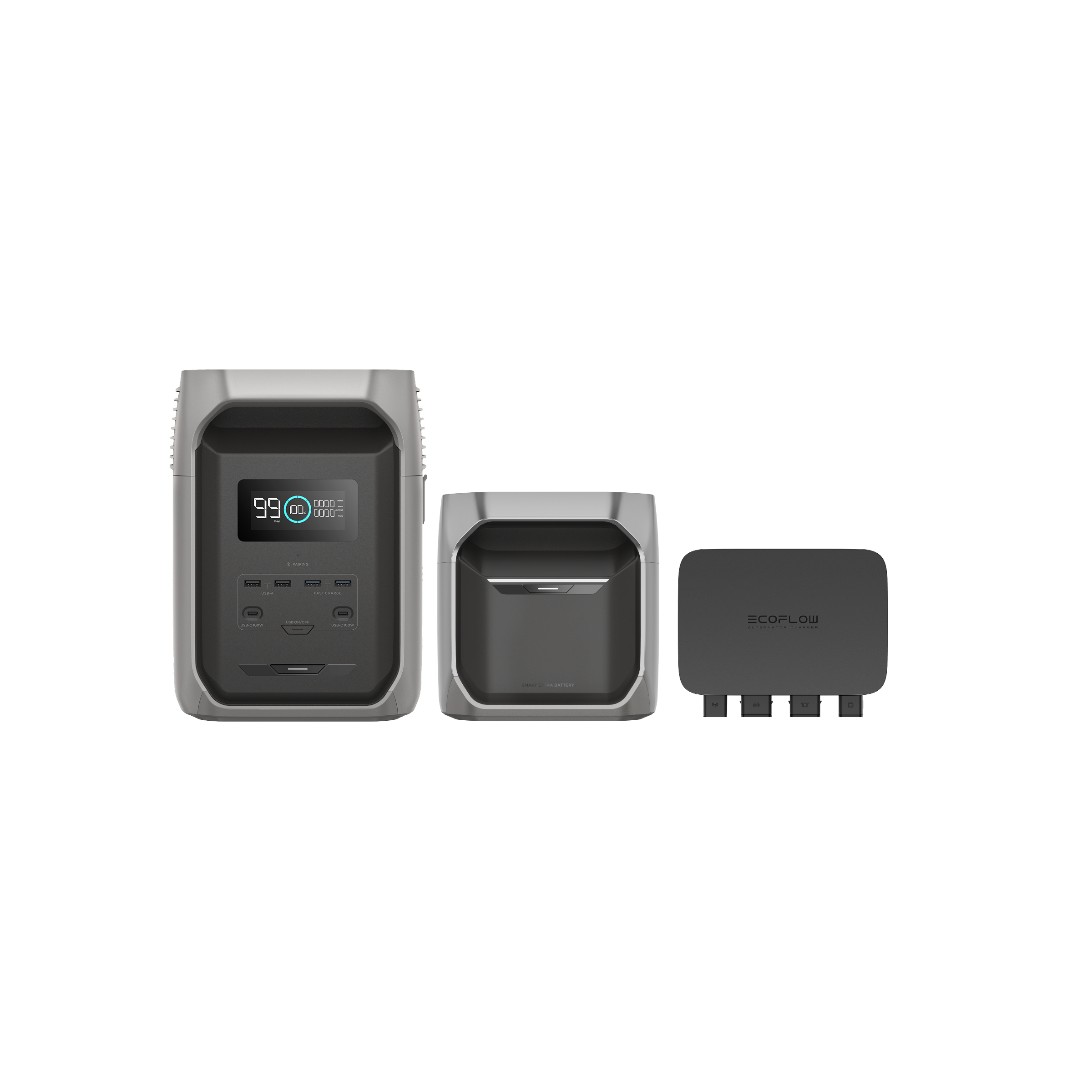 DELTA 3 1500 + DELTA 3 専用エクストラバッテリー+ 800W Alternator Charger