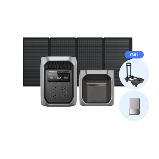 DELTA 3 Max Plus + 専用エクストラバッテリー+ 400Wソーラーパネル
