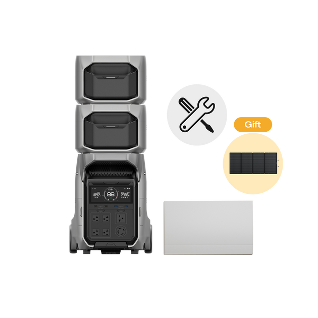 DELTA Pro 3 ＋ 専用エクストラバッテリー ＋ 切替分電盤セット