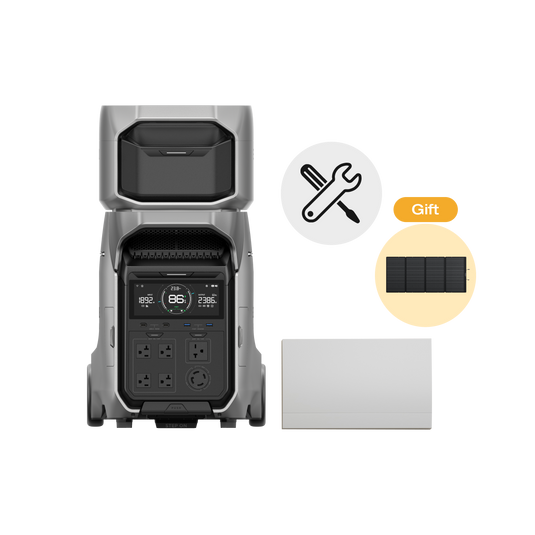 DELTA Pro 3 ＋ 専用エクストラバッテリー ＋ 切替分電盤セット