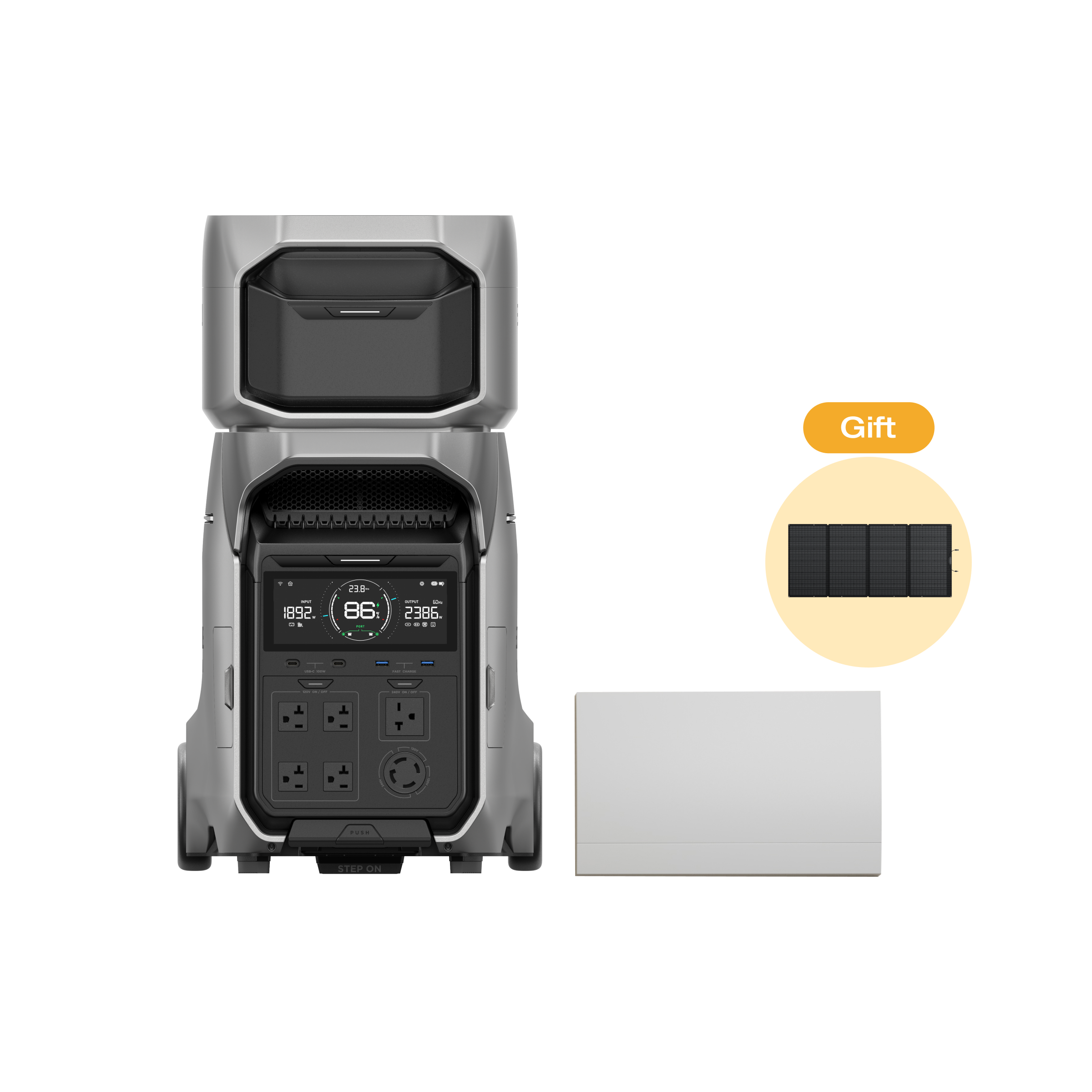 DELTA Pro 3 ＋ 専用エクストラバッテリー ＋ 切替分電盤セット