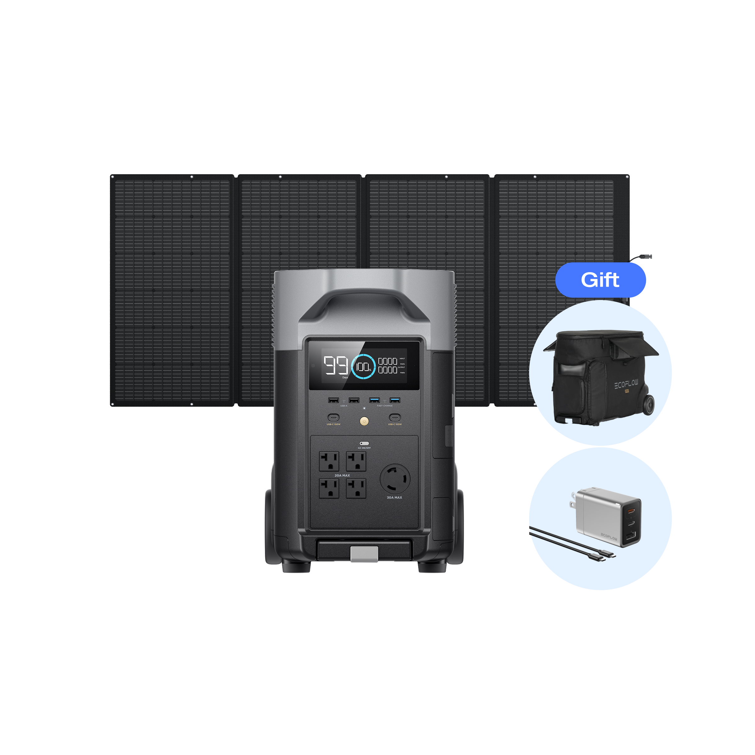 DELTA Pro + 400Wソーラーパネルセット