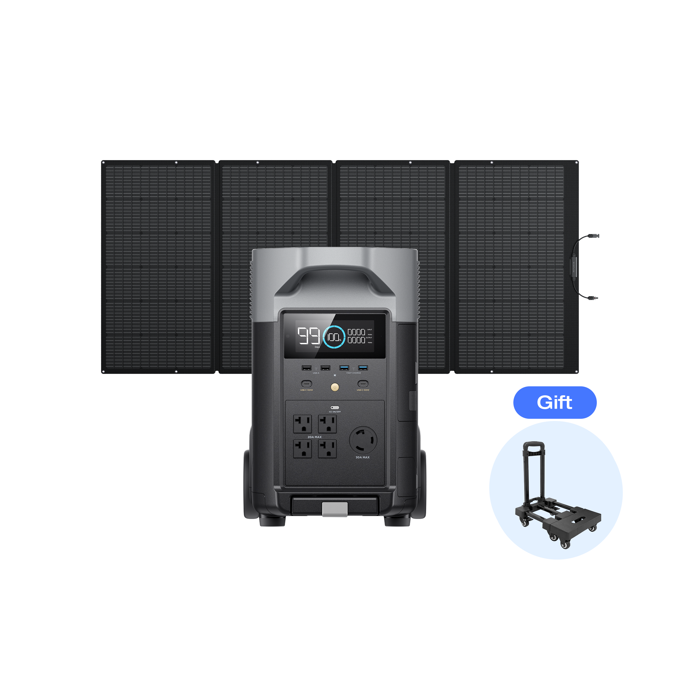 DELTA Pro + 400Wソーラーパネルセット