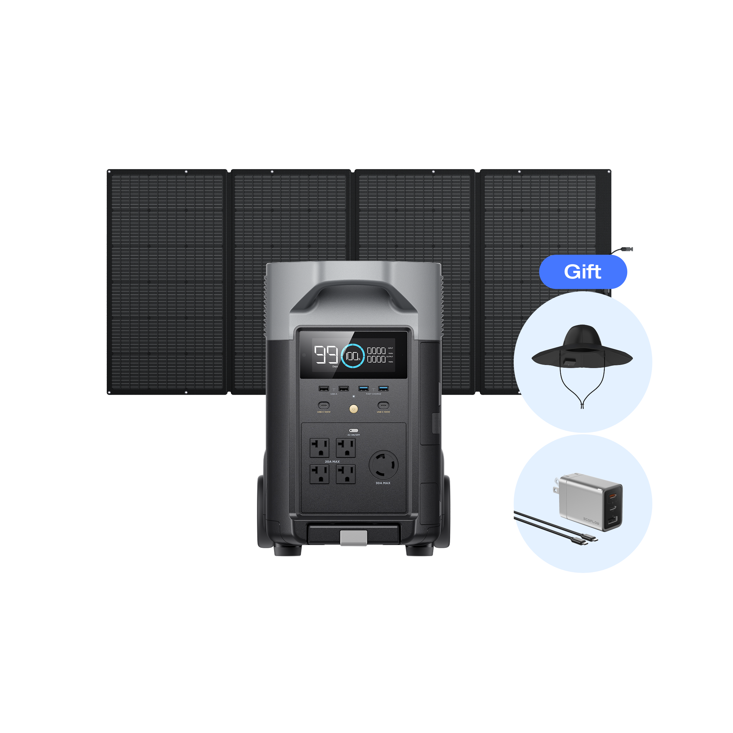 DELTA Pro + 400Wソーラーパネルセット