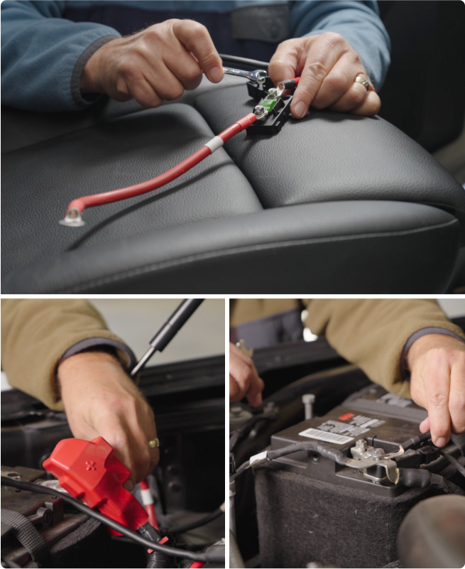 大切な車を傷つけない、簡単＆きれいに取り付け