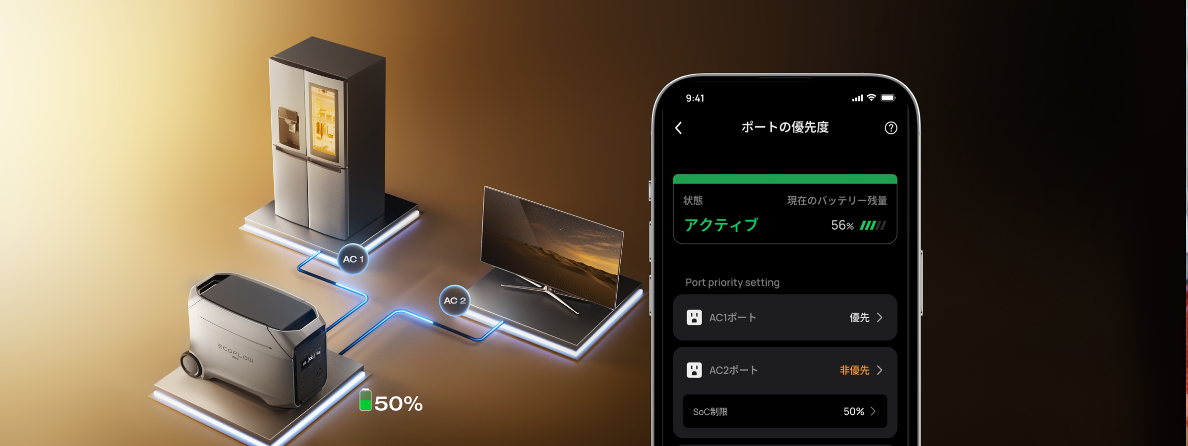 「エアコンはつけたまま、照明はオフ」<br>
そんな切り分けも手元で自由自在に