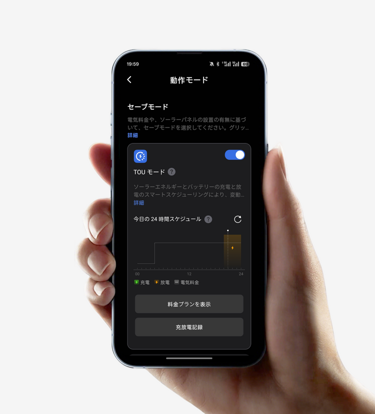 TOU（時間帯別料金）モード