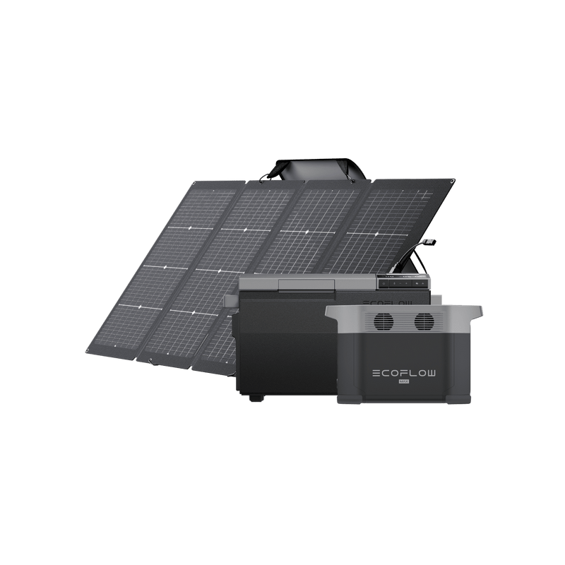 ギャラリービューアに画像をロードする, EcoFlow GLACIER ポータブル冷蔵庫+DELTA Max 2000+220W両面受光型ソーラーパネル
