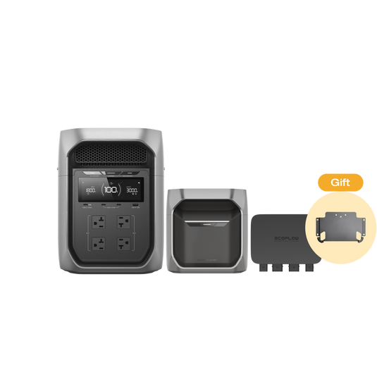 DELTA 3 Max Plus（2048Wh） + 専用エクストラバッテリー + 800W Alternator Charger