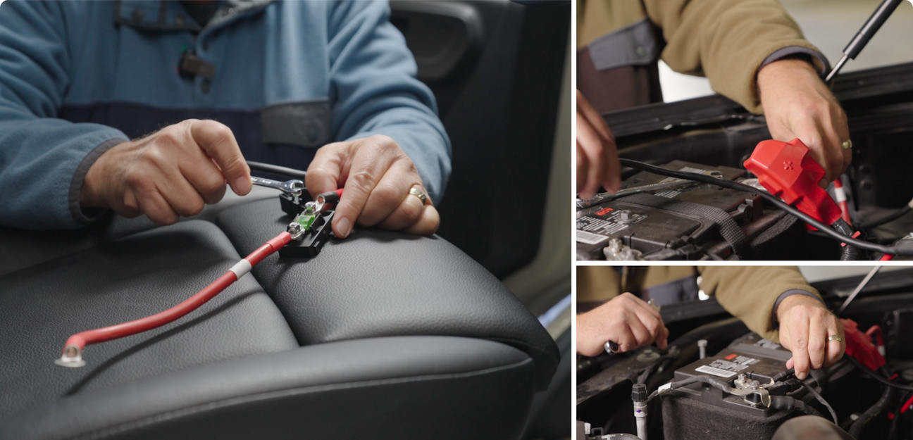 大切な車を傷つけない、簡単＆きれいに取り付け