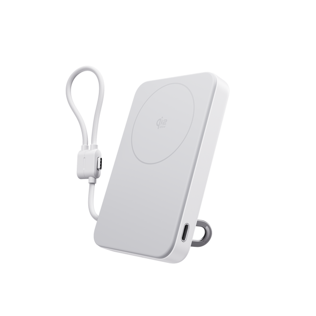 Qi2.2 25Wワイヤレス充電対応 EcoFlow RAPID Mag Power Bank（USB-Cケーブル内蔵，10,000mAh）