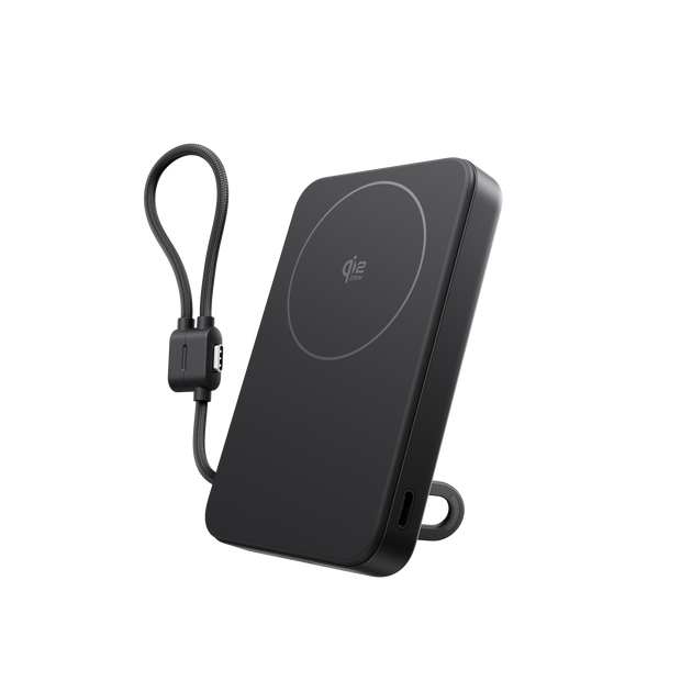 Qi2.2 25Wワイヤレス充電対応 EcoFlow RAPID Mag Power Bank（USB-Cケーブル内蔵，10,000mAh）