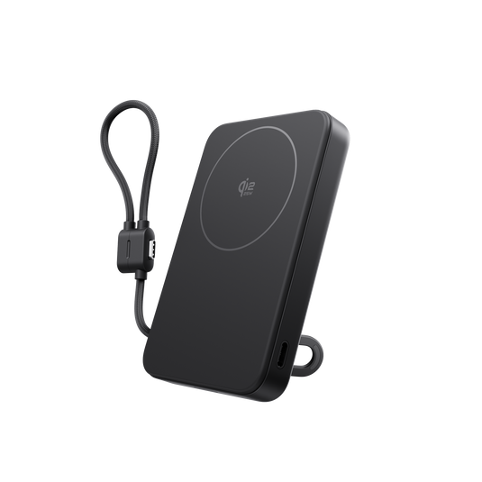 Qi2.2 25Wワイヤレス充電対応 EcoFlow RAPID Mag Power Bank（USB-Cケーブル内蔵，10,000mAh）