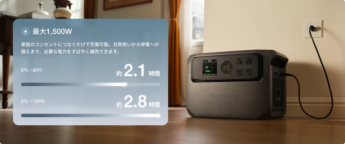 コンセント充電
