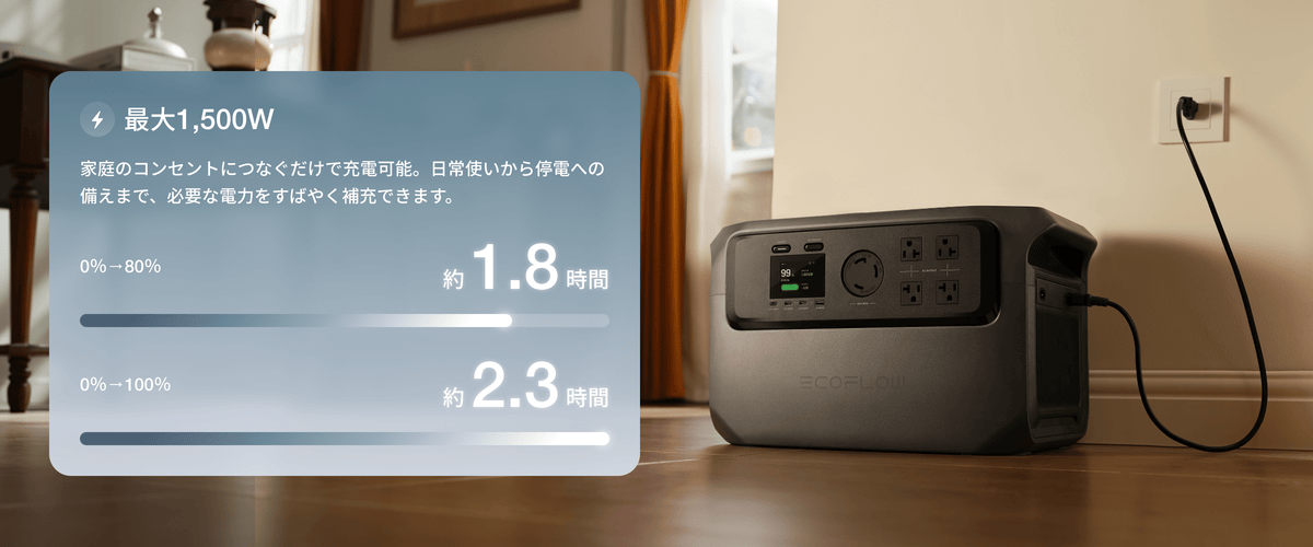 コンセント充電
