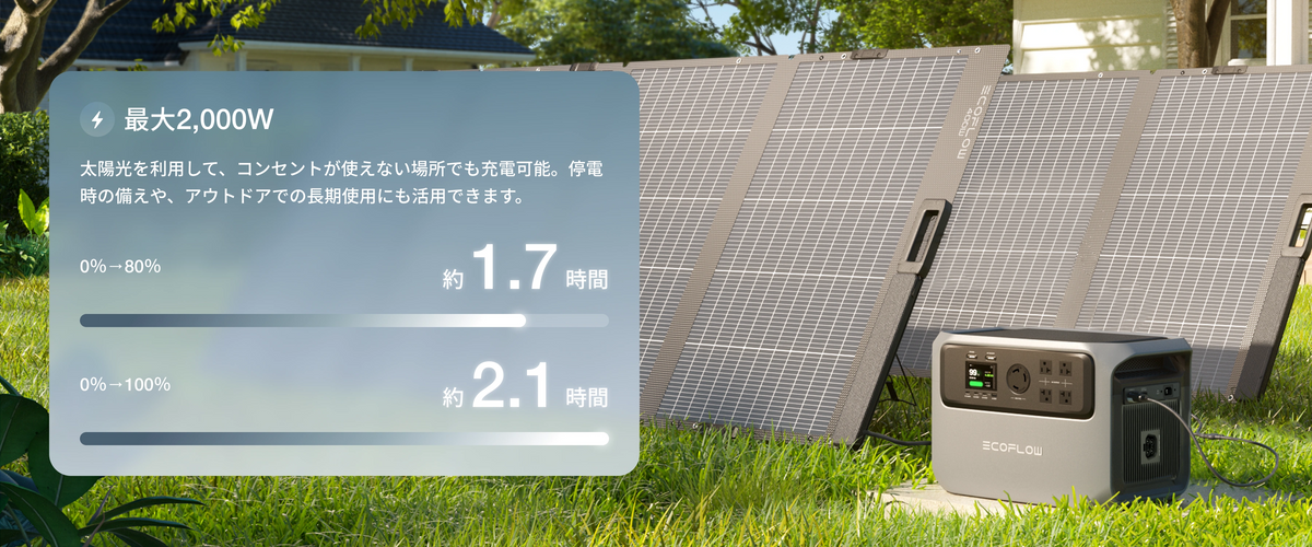 ソーラー充電