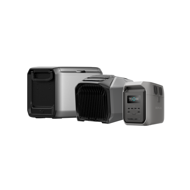 DELTA 3 1500 + WAVE 3 ポータブルエアコン + GLACIER Classic ポータブル冷蔵庫