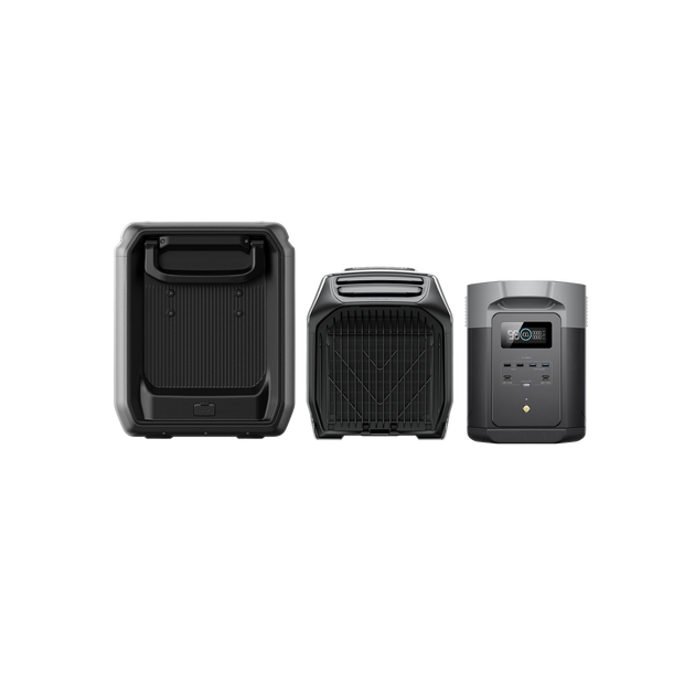 DELTA 2 Max + WAVE 3 ポータブルエアコン + GLACIER Classic ポータブル冷蔵庫