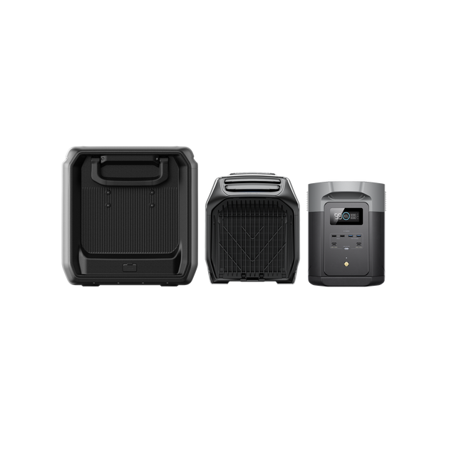 DELTA 2 Max + WAVE 3 ポータブルエアコン + GLACIER Classic ポータブル冷蔵庫