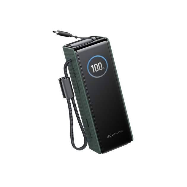 EcoFlow RAPID Power Bank（25,000mAh, 170W, USB-Cケーブル内蔵）