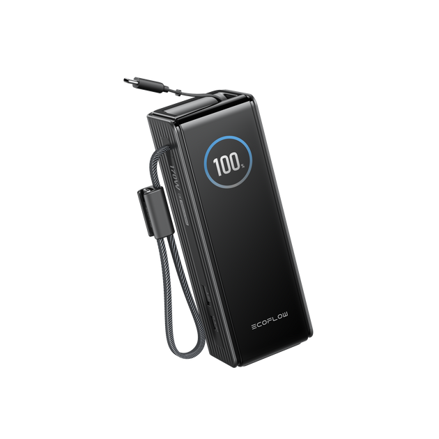 EcoFlow RAPID Power Bank（25,000mAh, 170W, USB-Cケーブル内蔵）