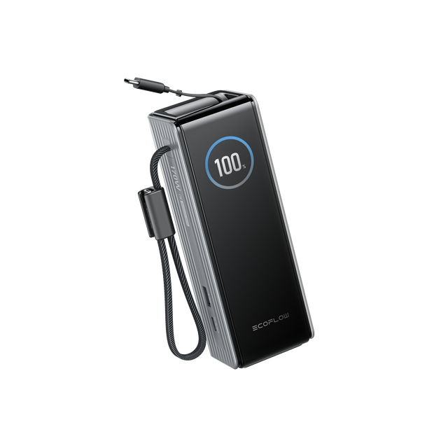 EcoFlow RAPID Power Bank（25,000mAh, 170W, USB-Cケーブル内蔵）